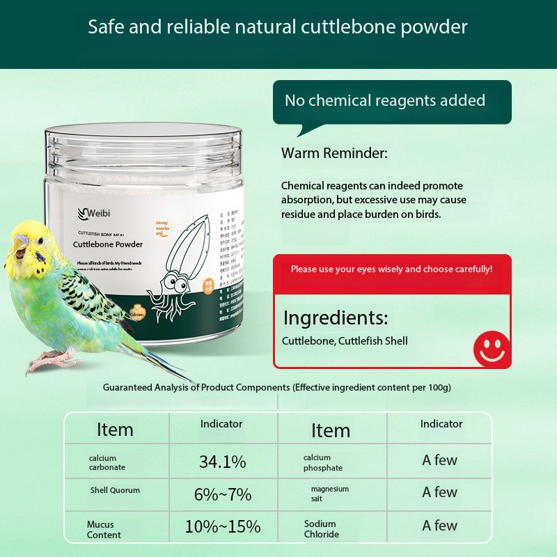 Cuttlefish Bone Powder Rich Ca - Vitamin D3 Reptile recension och pris