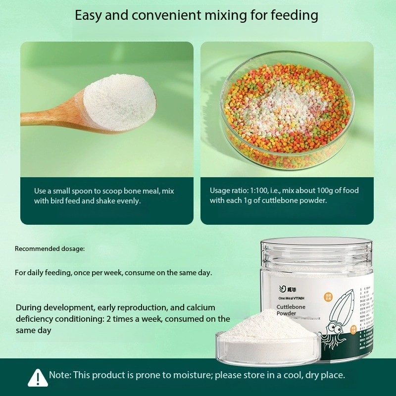 Cuttlefish Bone Powder Rich Ca - Vitamin D3 Reptile recension och pris