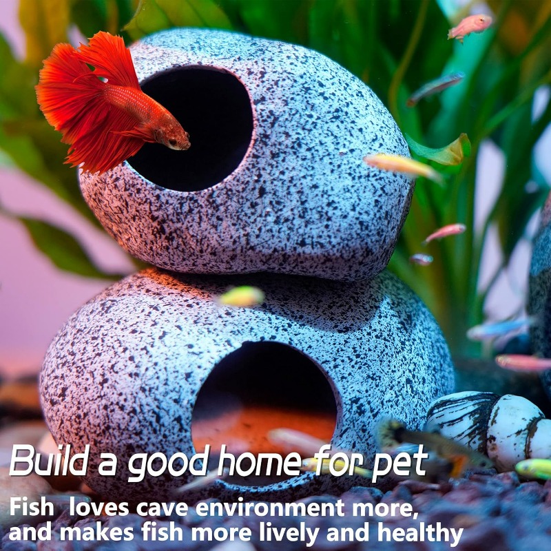 Aquarium Decorations Cave Fish - Hide Cave Ceramic recension och pris