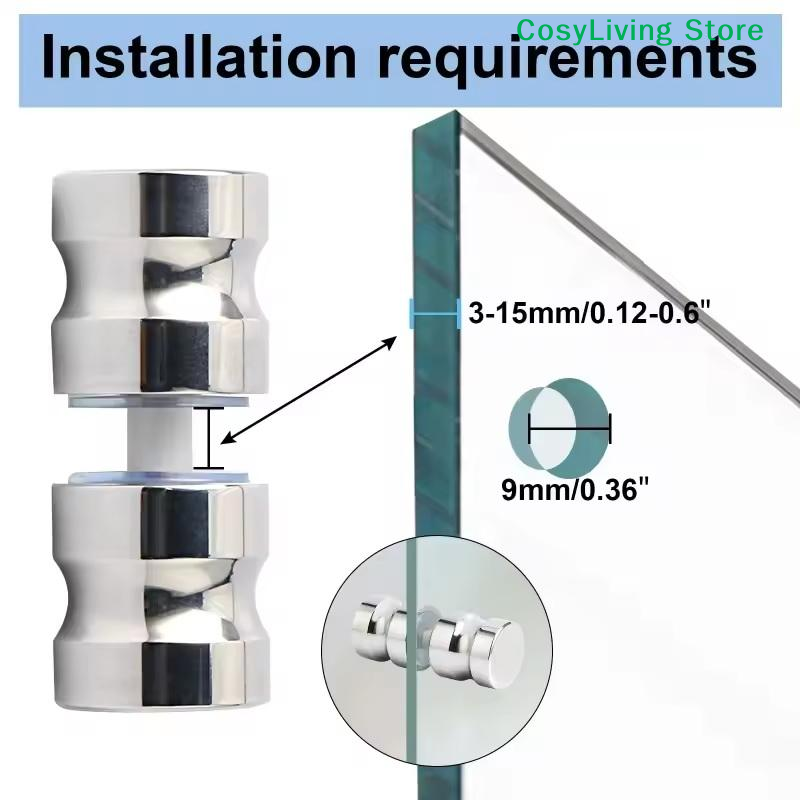 [CL]Stylish Shower Glass Door  - Glass Door Hinge recension och pris