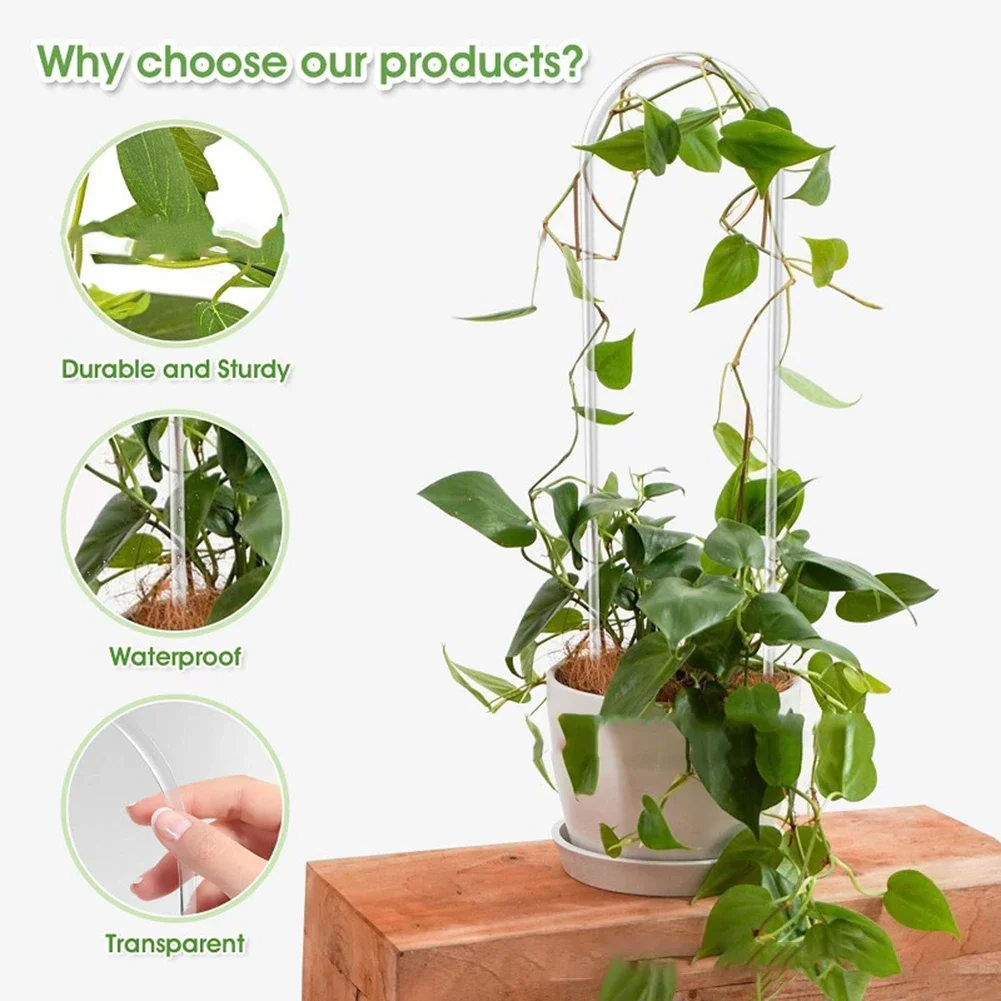 U Shaped Acrylic Trellis Suppo - Vine Climbing Plastic recension och pris