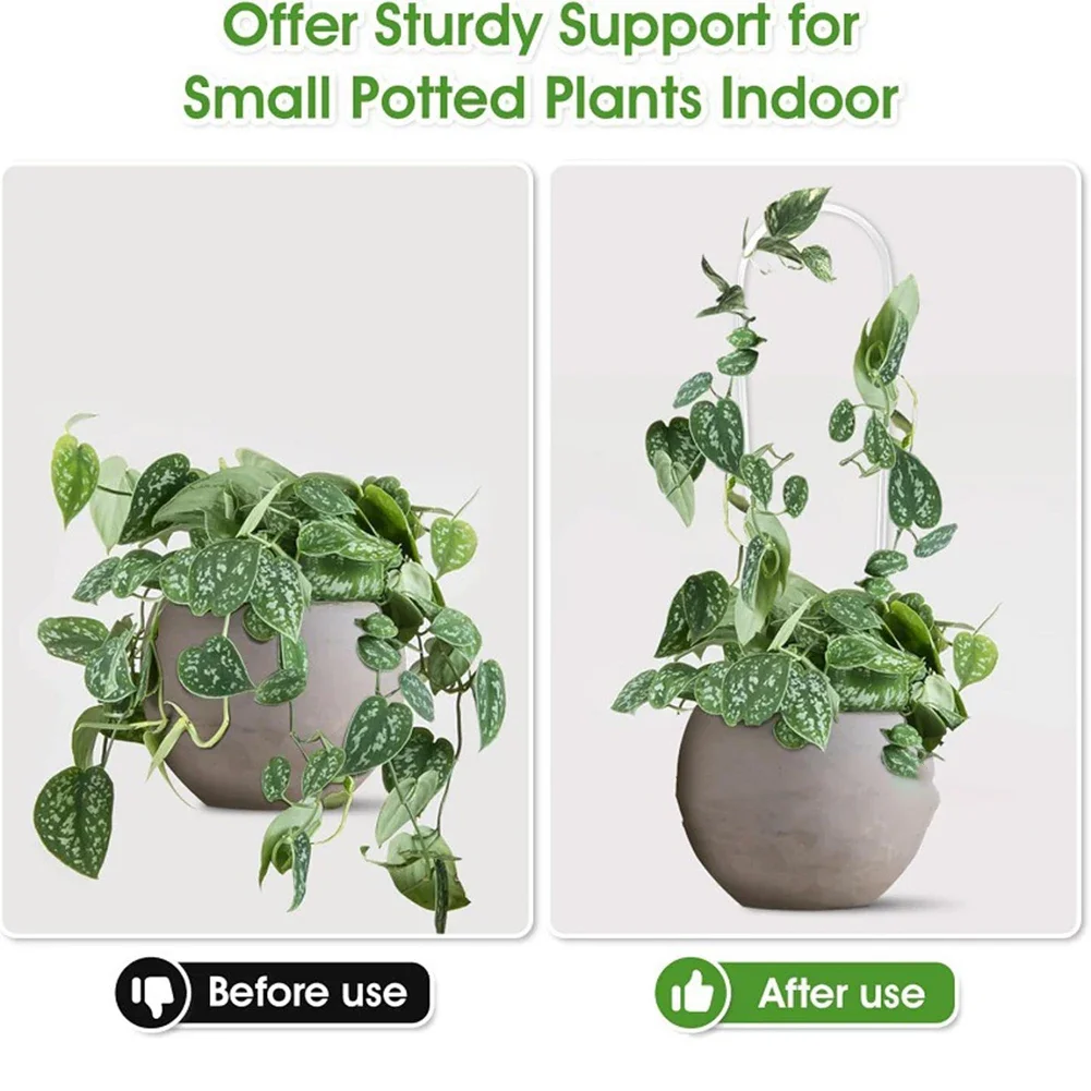 U Shaped Acrylic Trellis Suppo - Vine Climbing Plastic recension och pris
