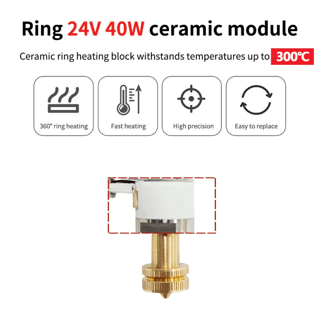 For E3D Revo Hotend Kit V6 Rad - Ceramic Heat Emitter recension och pris